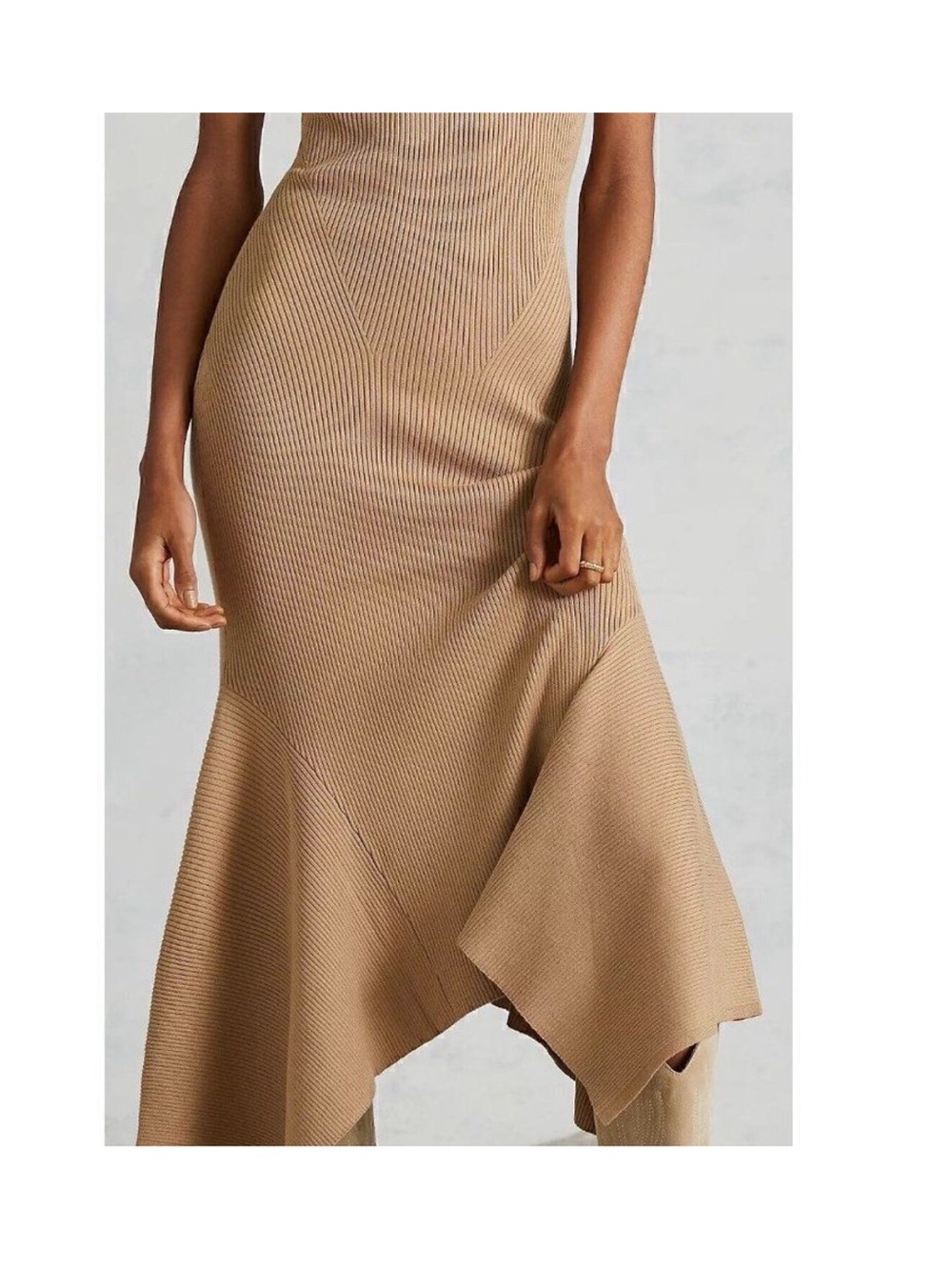 Anthropology Knit Ribbed Midi Dress - Picture 4 of 13